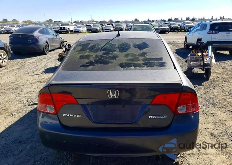 2008 Honda Civic Hybrid из США, поврежденный, VIN JHMFA36248S022499